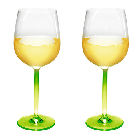 Bicchieri da vino in plastica Camp4 Tarifa con stelo verde