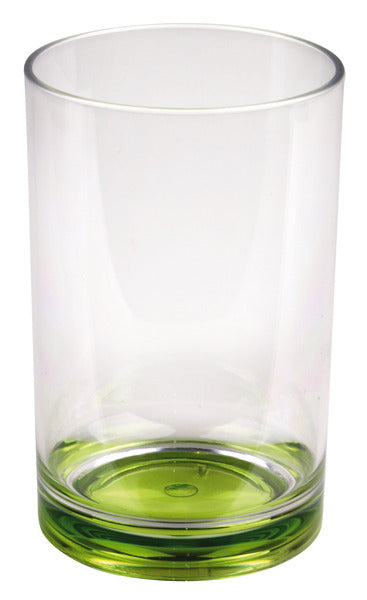 Verres en plastique Camp4 avec fond coloré - Citron vert + Pétrole