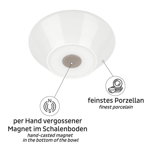 2 ciotole magnetiche in porcellana - 0,4 l