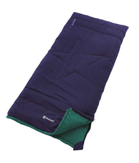 Sacco a pelo a coperta CHAMP Kids, blu oceano 150x70cm