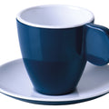 Camp4 Melamin Espresso-Tassen 2er-Set - Dunkelblau / Weiß