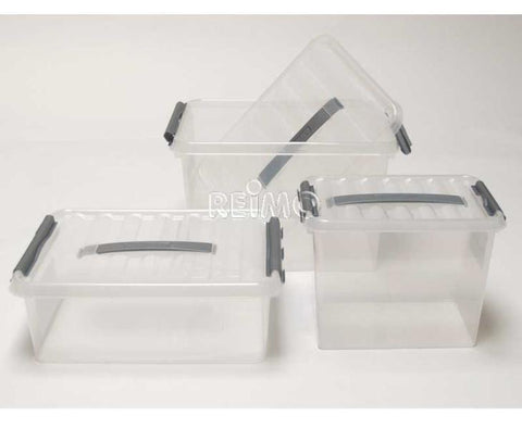 Boîte de rangement Q-line Box 9L, transparente