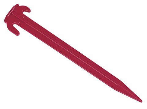 Piquet de tente en plastique rouge, 20 cm de long, 5 pièces, emballé en libre-service