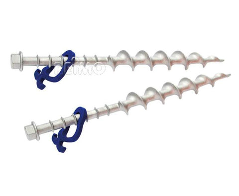 Lot de 2 chevilles à vis Peggy Peg longues en aluminium
