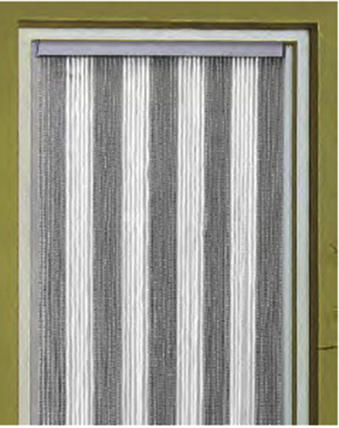 Tenda per porta KORDA 60 x 190 cm / bianco, grigio