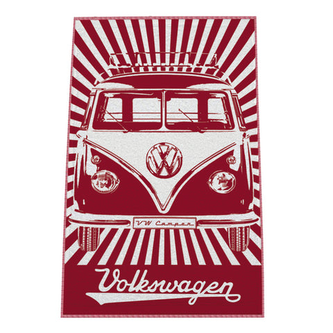 VWColl.Serviette de plage rouge