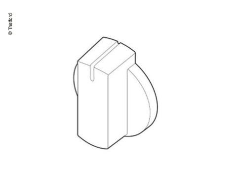 Bouton de commande noir