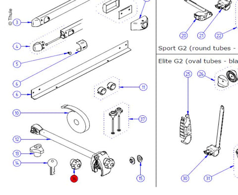 Pulsante senza blocco per braccio