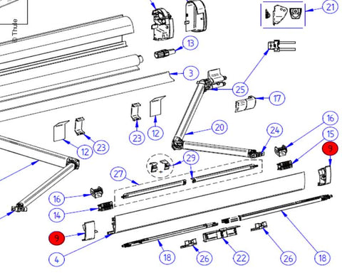 Terminale sinistro+destro Leadrail5200