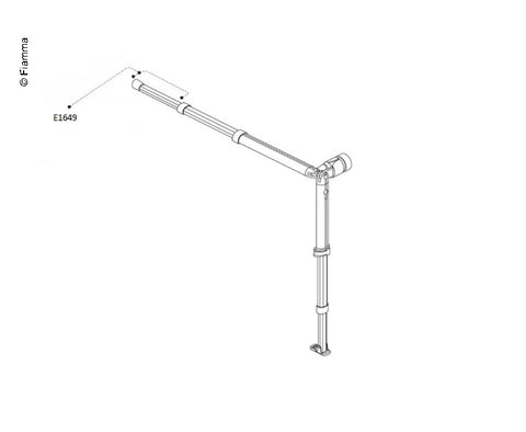 Barre d'extrémité de bras de tension Caravanstore 05 07 225