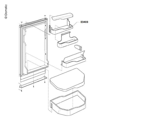 Etagère supérieure complète
