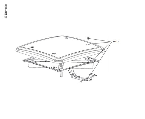 Vitre de remplacement Heki Quad complète