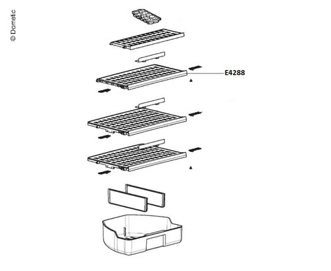 Grille pour réfrigérateur RMD855X
