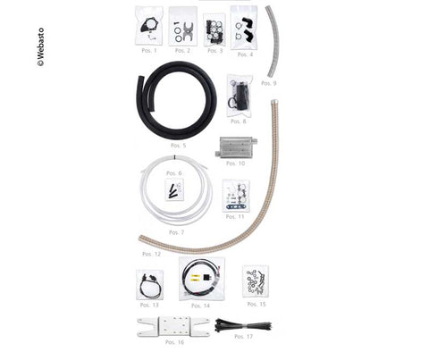 Kit di installazione standard Webasto Thermo Top Evo 4 Diesel