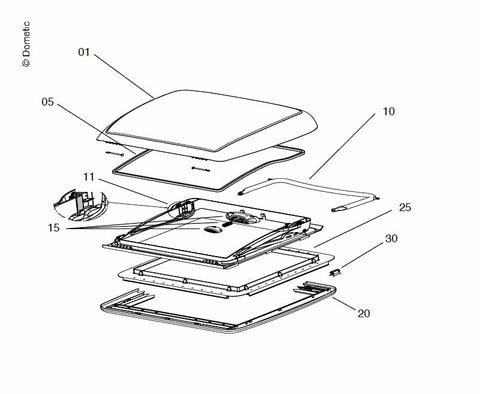 Telaio di montaggio Mini-Heki completo 25-42mm bianco crema