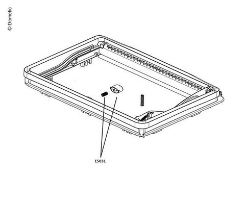 bouton poussoir avec ressort