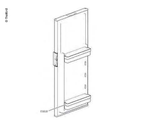 compartiment de rangement de porte blanc