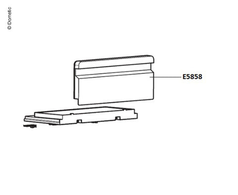 volet du compartiment congélateur L=389mm