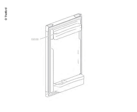compartiment de porte de réfrigérateur plat