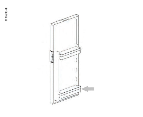 compartiment de rangement de porte bleu