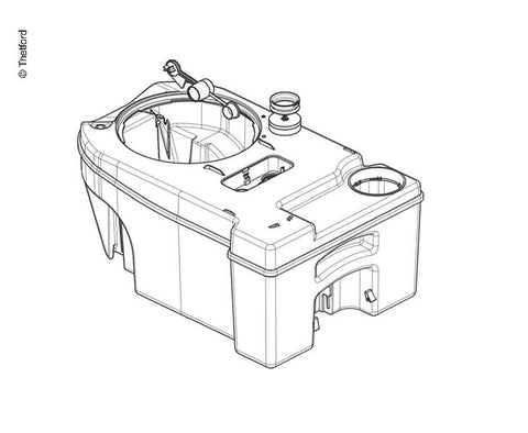 réservoir d'eaux usées pour C250/260 kp