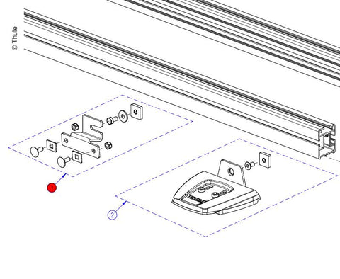 Connecteur de rail de base 1 pièce