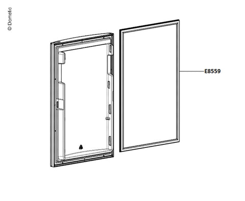 joint de porte aimanté noir RM840X