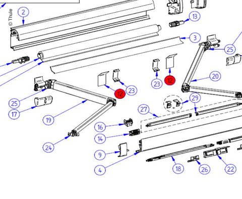 Supporto a molla RollerTube