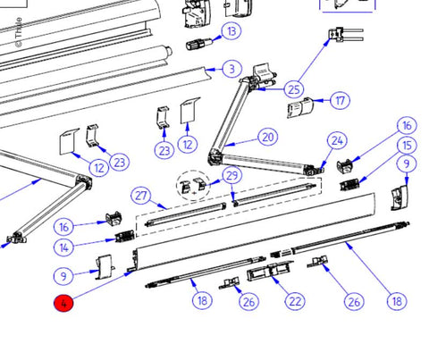 Pannello frontale 5200 4,5m sil