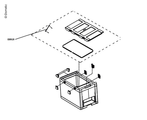 couvercle de sangle de maintien CF-80