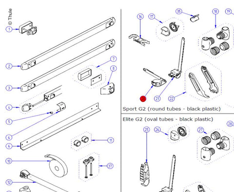 Verrouillage de plate-forme vertical (2x)