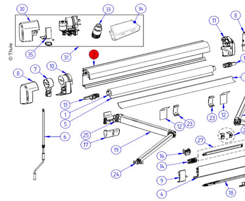 Alloggiamento TO 5200 4m bianco