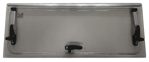 Vitres de rechange en verre acrylique adaptées aux fenêtres à charnières Dometic / Seitz - Gris / Bronze