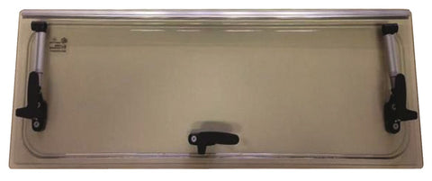 Vitres de rechange en verre acrylique adaptées aux fenêtres à charnières Dometic / Seitz - Gris / Bronze