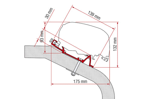 Adaptateur de store F80 pour LMC - TEC
