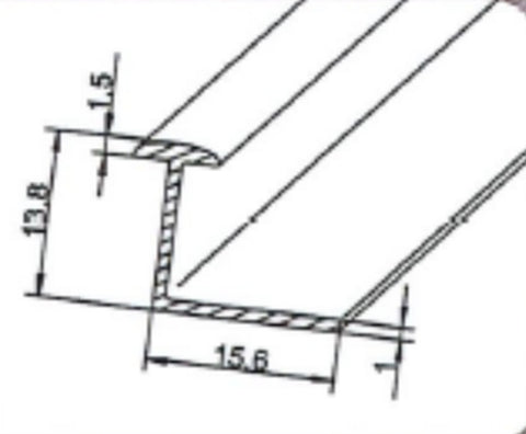 rail de rideau simple en plastique