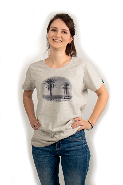 T-Shirt Femme VW, mélange gris clair, 100% coton
