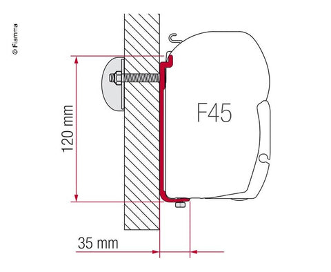 Kit d'adaptation pour auvent AS400L