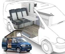 T6 Ausbau, T5 Camping-Ausbau kurzer Radstand