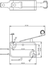 Endschalter Öffnung – Lippert, Project 2000 Ersatzteil Nr. 446578 – für Modell 10574, 53FS, 96, 000