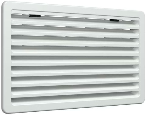 Lüftungsgitter 257 × 432 mm Weiss RAL 9010