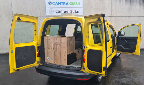 VW Caddy 4 Heckflügeltüren / geteilte Heckklappe - Thermomatte / Isolationsmatte / Innenisolierung - Set 2-teilig für VW Caddy 4 kurzer und langer Radstand 2006-2020