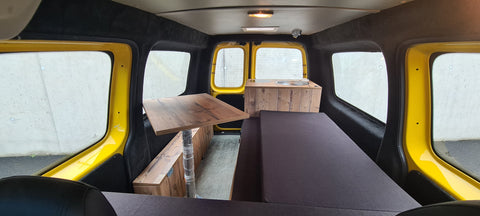 VW Caddy 4 Heckflügeltüren / geteilte Heckklappe - Thermomatte / Isolationsmatte / Innenisolierung - Set 2-teilig für VW Caddy 4 kurzer und langer Radstand 2006-2020