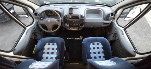 FIAT Ducato / PEUGEOT Boxer / CITROEN Jumper Fahrerhaus - Sonnenschutz / Abdeckung / Thermomatte / Isolationsmatte / Innenisolierung - Set 3-teilig alle Radstände 2002-2006