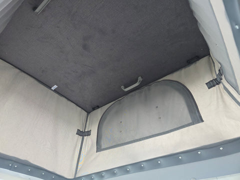 Tetto sollevabile universale per mini camper (es. Kangoo, Berlingo) Standard Bianco - meccanismo 90°