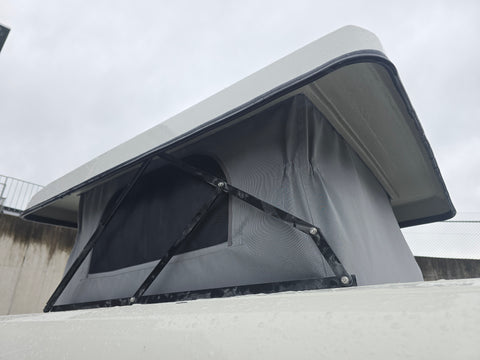 Tetto sollevabile universale per mini camper (es. Kangoo, Berlingo) Standard Bianco - meccanismo 90°