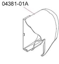 Tappo terminale destro Fiamma Polar White – per F45 i L 450–550 cm, ricambio originale 04381-01A