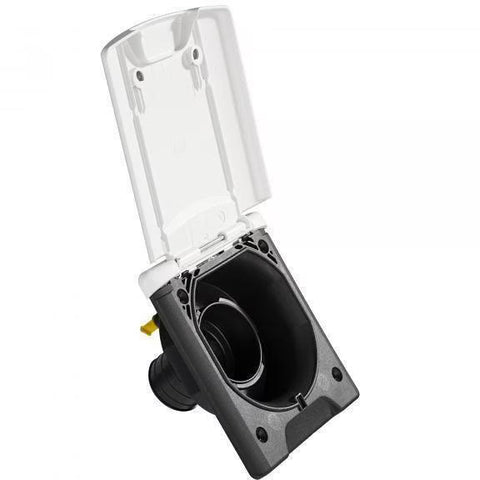 Bocchettone di riempimento con patta magnetica - bianco