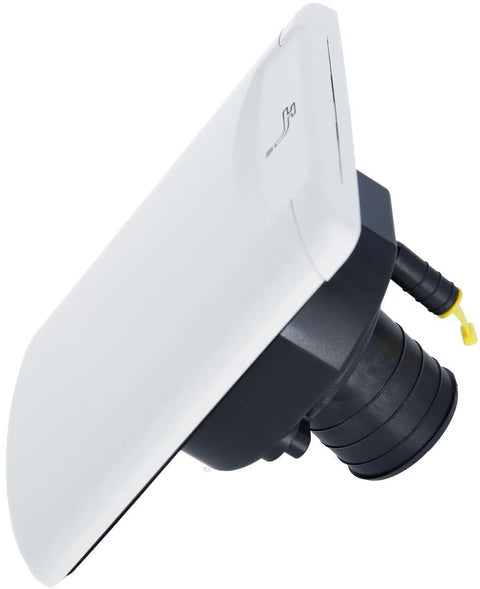 Bocchettone di riempimento con patta magnetica - bianco