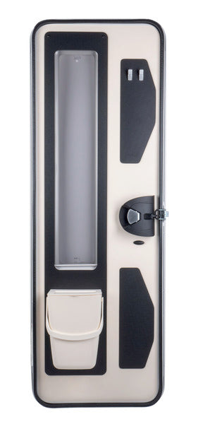 Porta per camper - bianca esternamente - 620 x 1940 mm